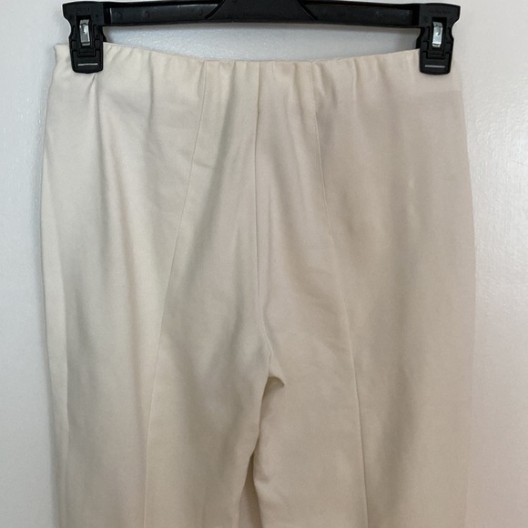 AKRIS, Melissa, Ivory, cotton blend side zip pants. Size, 4 - Picture 6 of 13